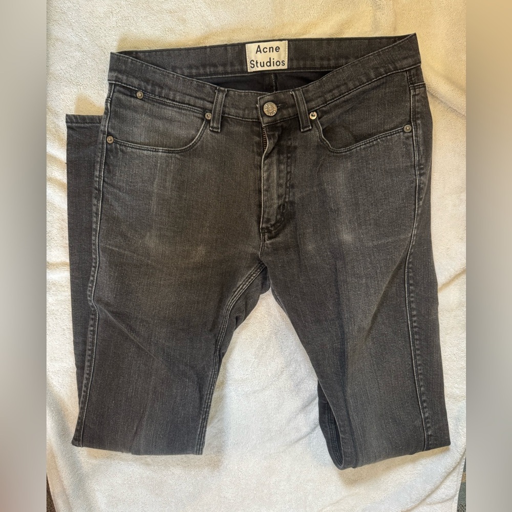 Acne Charcoal Slim Fit Jeans